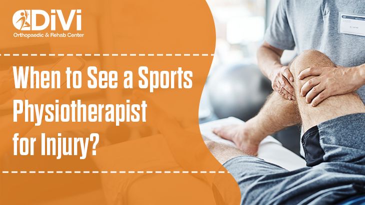 Athlete receiving physiotherapy treatment for sports injury and muscle pain | Divi Ortho