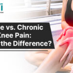Person holding knee in pain showing acute vs chronic knee pain explained by a knee pain treatment doctor in Vile Parle